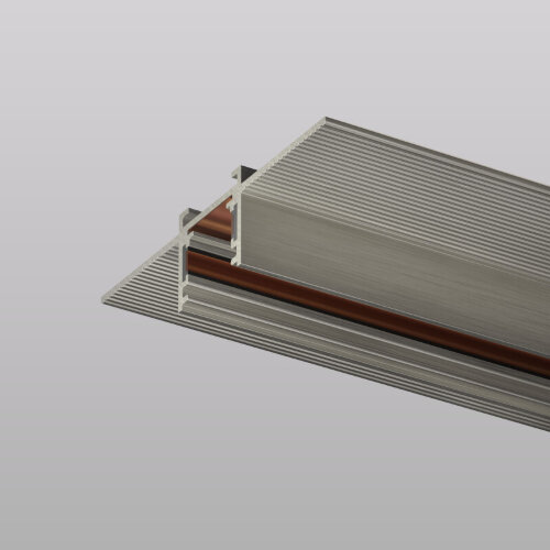 Трек SHINE HIDE для ГКЛ 12,5мм, 2м, 48В DC, IP20, цвет темный никель, алюминий.