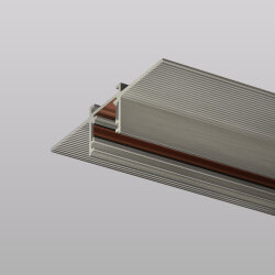 Трек SHINE HIDE для ГКЛ 12,5мм, 2м, 48В DC, IP20, цвет темный никель, алюминий, Denkirs TR5702-DN