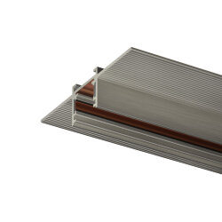 Трек SHINE HIDE для ГКЛ 12,5мм, 2м, 48В DC, IP20, цвет темный никель, алюминий, Denkirs TR5702-DN