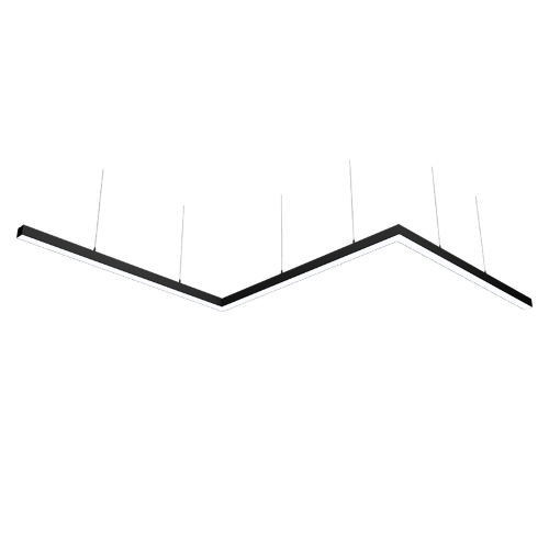 Светильник WOLTA PRO КОНТУР ЗИГЗАГ ДСО03-108-702-5К-Ч Матовый - фото 1.