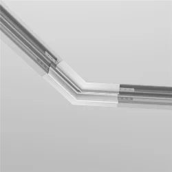 Коннектор угловой 135° Exility встраиваемый под ГКЛ 9,5мм, белый (Белый)