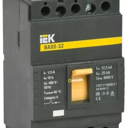 Выключатель автоматический 3п 125А 25кА ВА 88-32 KARAT IEK SVA10-3-0125