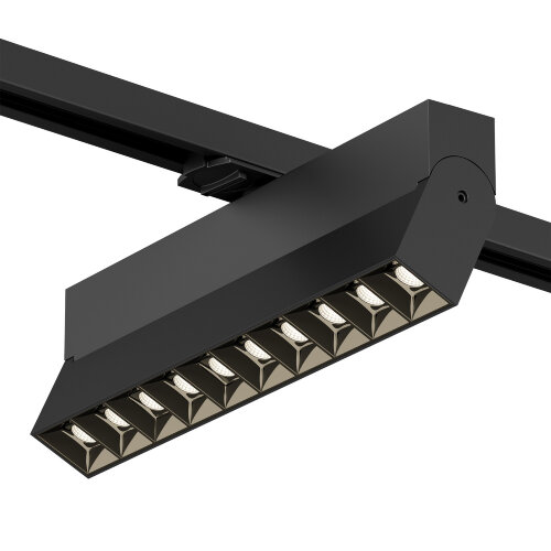 DK6636-BK Поворотный однофазный трековый светильник EDDER со светодиодом L271mm 220V 20W 30° 3000K IP20 черный алюминий. Фото 2