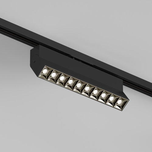 DK6636-BK Поворотный однофазный трековый светильник EDDER со светодиодом L271mm 220V 20W 30° 3000K IP20 черный алюминий.