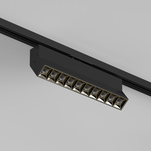 DK6636-BK Поворотный однофазный трековый светильник EDDER со светодиодом L271mm 220V 20W 30° 3000K IP20 черный алюминий. Фото 2