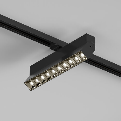 DK6636-BK Поворотный однофазный трековый светильник EDDER со светодиодом L271mm 220V 20W 30° 3000K IP20 черный алюминий. Фото 3