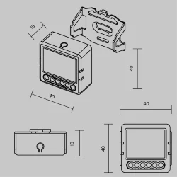 Wi-Fi выключатель двухканальный (без нуля) MSN002 (Белый)