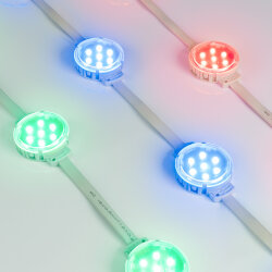 Модуль управляемый SPI-F7-D50 24V RGB-RAM-Auto (1.25W, IP68, 120 deg) (Arlight, Пластик, 3 года) 036826