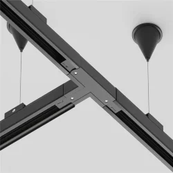 Коннектор Т-образный левый Trinity черный (Черный)