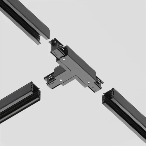 Коннектор Т-образный левый Trinity черный (Черный) - фото 4