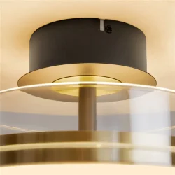 Потолочный светильник Dress code 3000К 18Вт (Черный и Латунь)