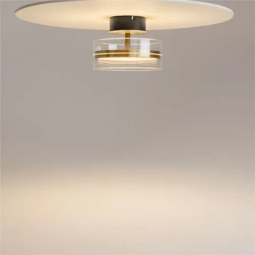 Потолочный светильник Dress code 3000К 18Вт (Черный и Латунь) - фото 3