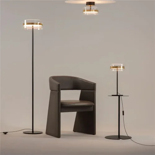 Потолочный светильник Dress code 3000К 18Вт (Черный и Латунь) - фото 5