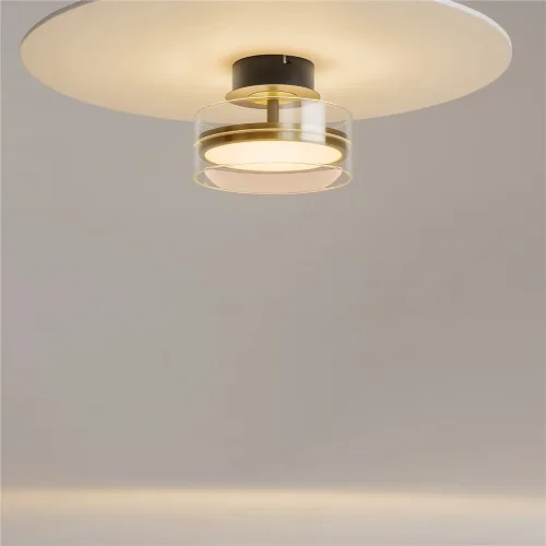 Потолочный светильник Dress code 3000К 18Вт (Черный и Латунь) - фото 6