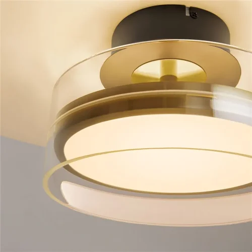 Потолочный светильник Dress code 3000К 18Вт (Черный и Латунь) - фото 8