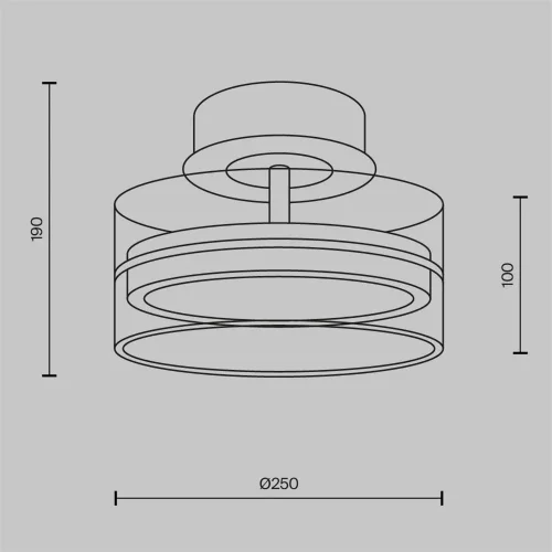 Потолочный светильник Dress code 3000К 18Вт (Черный и Латунь) - фото 9