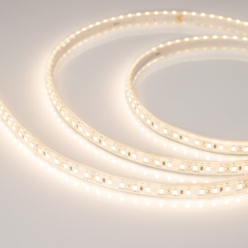 Светодиодная лента герметичная RTW-PU-A120-10.5mm 12V Warm3000 (16.8 W/m, IP68, Wire 2m, 5m) (Arlight) 029598(3) - фото