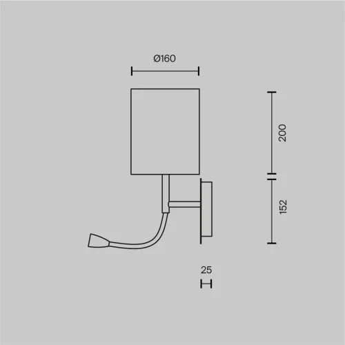 Настенный светильник (бра) Бергамо / Bergamo E27х1 (Хром) MOD617WL-01CH - фото 5