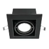 Встраиваемый светильник Metal Modern GU10 1x10Вт (Черный) - фото