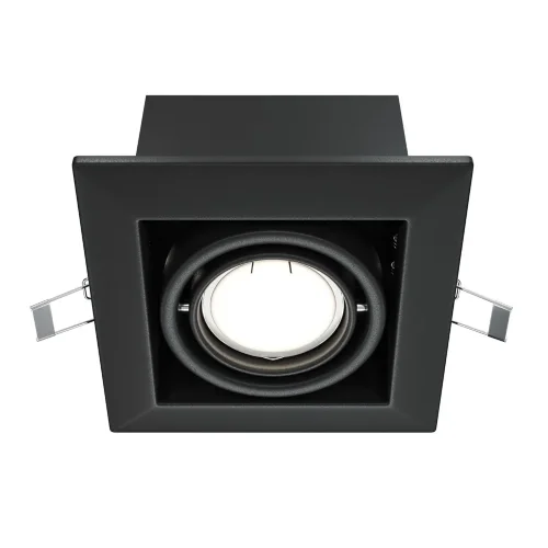 Встраиваемый светильник Металл Модерн / Metal Modern 1*GU10 10 Вт (Черный) DL008-2-01-B - фото