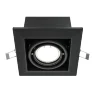 Встраиваемый светильник Металл Модерн / Metal Modern 1*GU10 10 Вт (Черный) DL008-2-01-B - фото