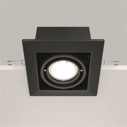 Встраиваемый светильник Металл Модерн / Metal Modern 1*GU10 10 Вт (Черный) DL008-2-01-B