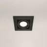 Встраиваемый светильник Металл Модерн / Metal Modern 1*GU10 10 Вт (Черный) DL008-2-01-B - фото 5