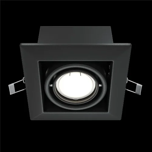 Встраиваемый светильник Металл Модерн / Metal Modern 1*GU10 10 Вт (Черный) DL008-2-01-B - фото 7