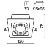 Встраиваемый светильник Металл Модерн / Metal Modern 1*GU10 10 Вт (Черный) DL008-2-01-B - фото 8