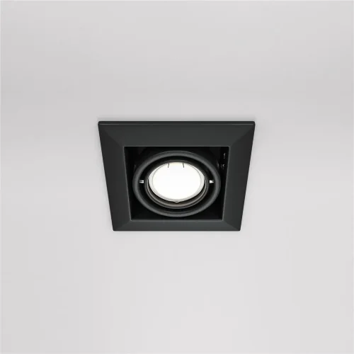 Встраиваемый светильник Металл Модерн / Metal Modern 1*GU10 10 Вт (Черный) DL008-2-01-B - фото 11