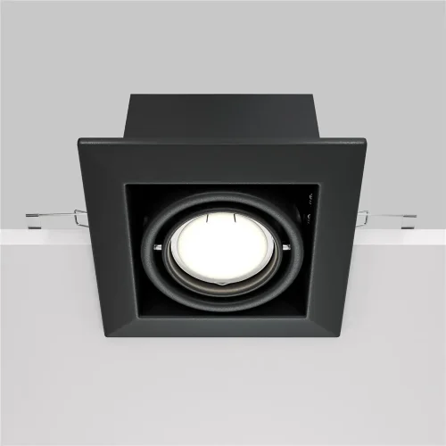 Встраиваемый светильник Металл Модерн / Metal Modern 1*GU10 10 Вт (Черный) DL008-2-01-B - фото 12