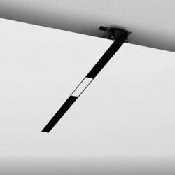 Трек SY низковольтный встраиваемый в натяжной потолок без провода питания, черный, SY-601201-CL-2-BL 009110