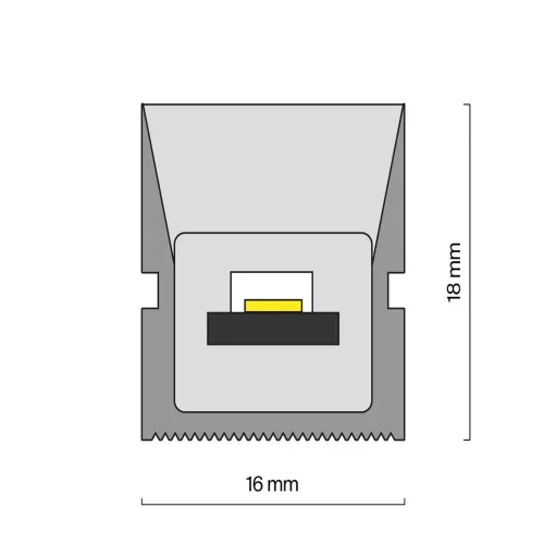 Гибкий неон 18x16 24В 14,4 Вт/м 4000K IP67 5м (Белый) - фото 6