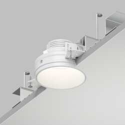 Встраиваемый светильник для ГКЛ SPOT HIDE, до 15 Вт LED, GU10, IP20, алюминий, белый, Denkirs DK2145-WH