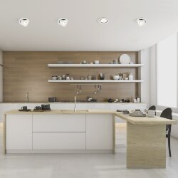 Встраиваемый поворотный светодиодный светильник Osellu 9W 4200K белый 9918 LED (052455)