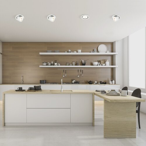 Встраиваемый точечный светодиодный светильник Osellu 9W 4200K белый - Фото 4