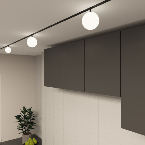 DK8051-BK Рассеивающий светильник SMART MOON 5W DIM 3000K-6000K, ?130мм, черный, акрил. Фото 5