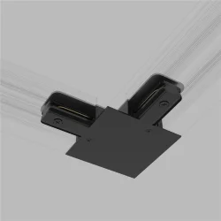 Коннектор угловой для однофазного встраиваемого шинопровода черный TRCM-1-1-L-BK (049560)