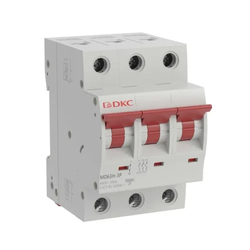 Выключатель автоматический модульный max типа MD63H 10кА 3п C 25А YON MD63H-3PC25 - фото