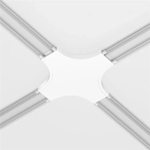 Коннектор питания X-образный Radity белый (Белый) - фото 7