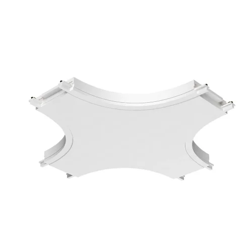 Коннектор питания X-образный Radity белый (Белый) - фото