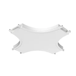 Коннектор питания X-образный Radity белый (Белый)