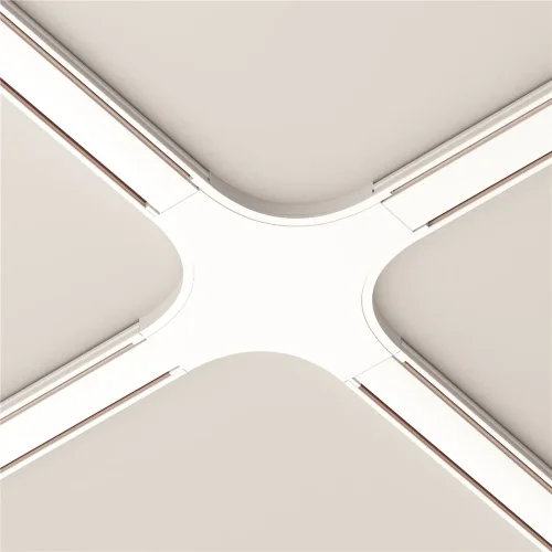 Коннектор питания X-образный Radity белый (Белый) - фото 2