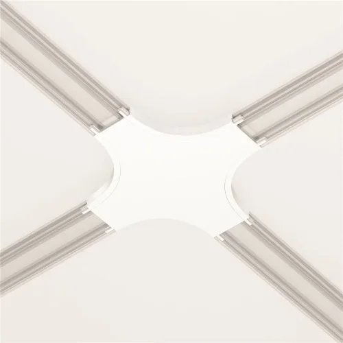 Коннектор питания X-образный Radity белый (Белый) - фото 3