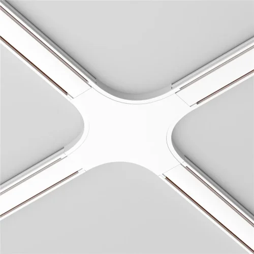 Коннектор питания X-образный Radity белый (Белый) - фото 5