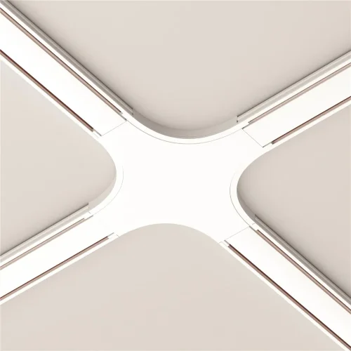 Коннектор питания X-образный Radity белый (Белый) TRA084CX-11W - фото 2