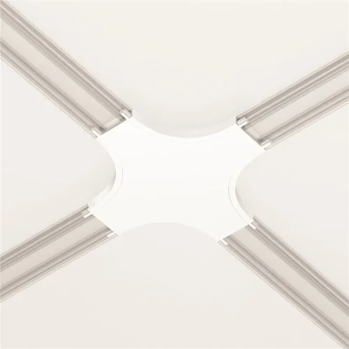 Коннектор питания X-образный Radity белый (Белый) TRA084CX-11W - фото 3