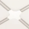 Коннектор питания X-образный Radity белый (Белый) TRA084CX-11W - фото 3