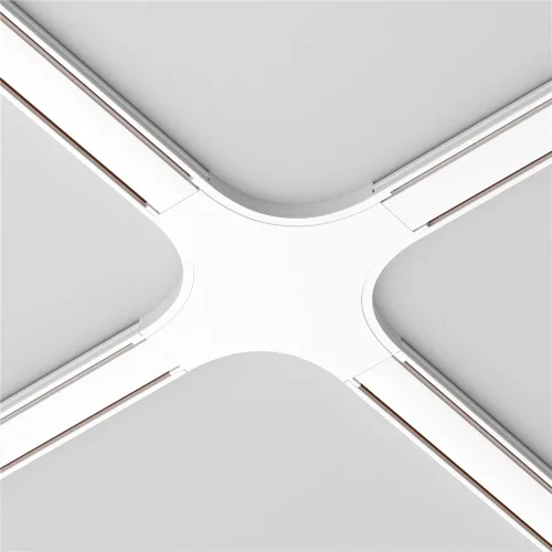 Коннектор питания X-образный Radity белый (Белый) TRA084CX-11W - фото 5