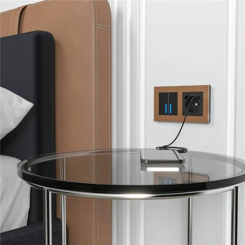 W4520008/ Сенсорный выключатель двухклавишный с подсветкой 1000 Вт (черный) W4520008 - фото 10